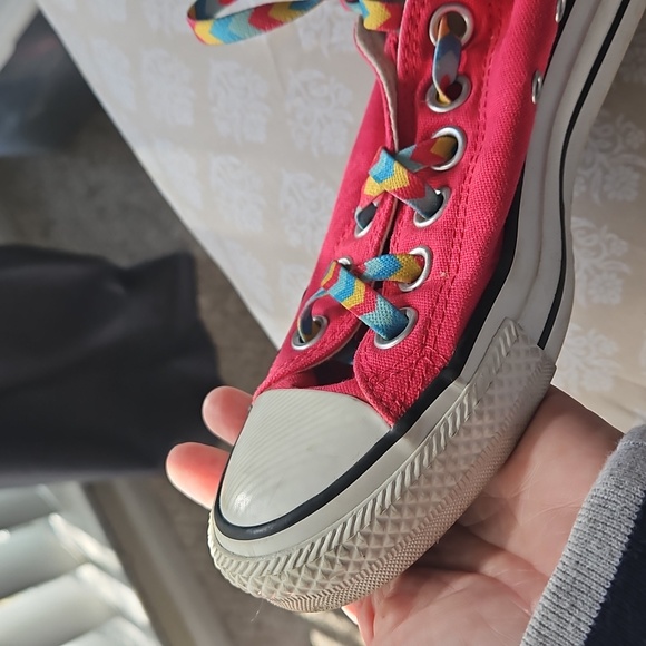 All Star Converse Pink Canvas Sneakers - Picture 6 of 9